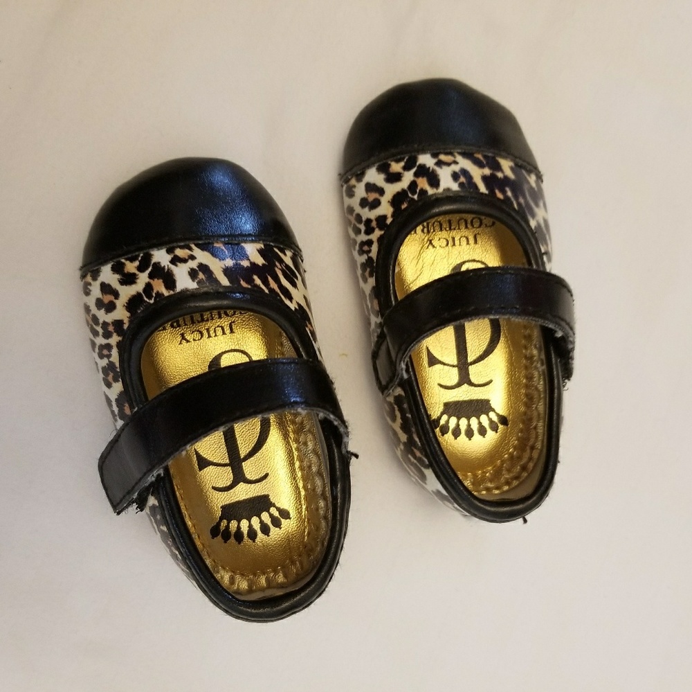 Juicy Couture Leopard print ballet shoes